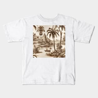 Jungle plateau landscape Kids T-Shirt